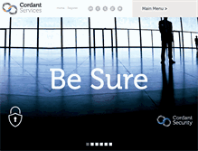 Tablet Screenshot of cordantservices.com